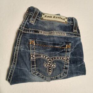 Rock Revival Women's Lydia Embellished Denim Easy Shorts RJ8320EH12